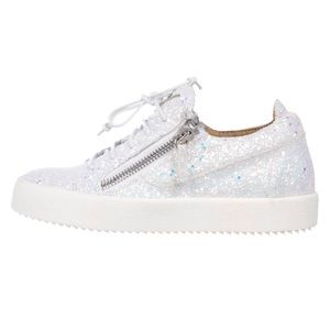 Giuseppe Zanotti May London Glitter Sneakers White